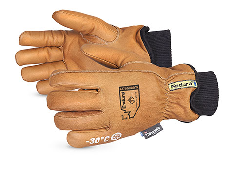 378GOBDTK Superior Glove® Endura® Deluxe Winter Goat-Grain Driver with WaterStop™/Oilbloc™ and Double Weight Thinsulate™ Liner 